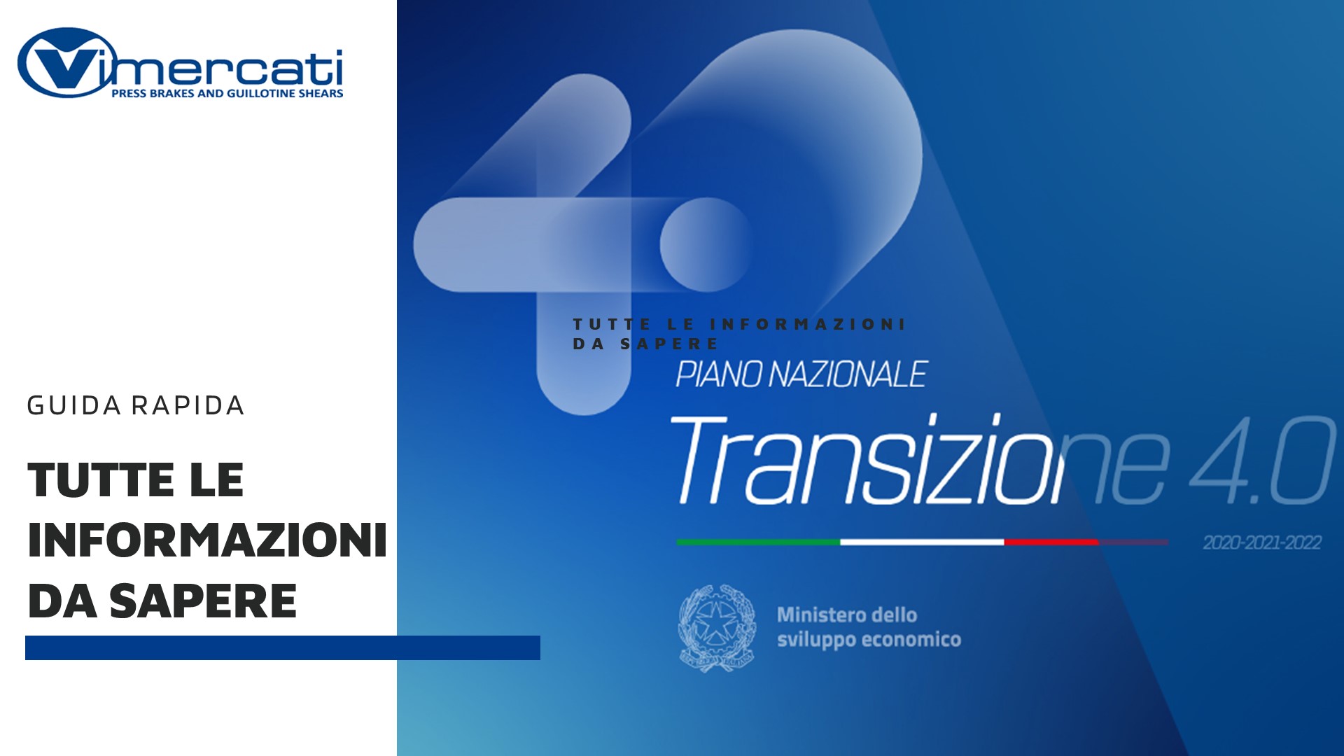 PIANO NAZIONALE TRANSIZIONE 4.0 – Vimercati Presse